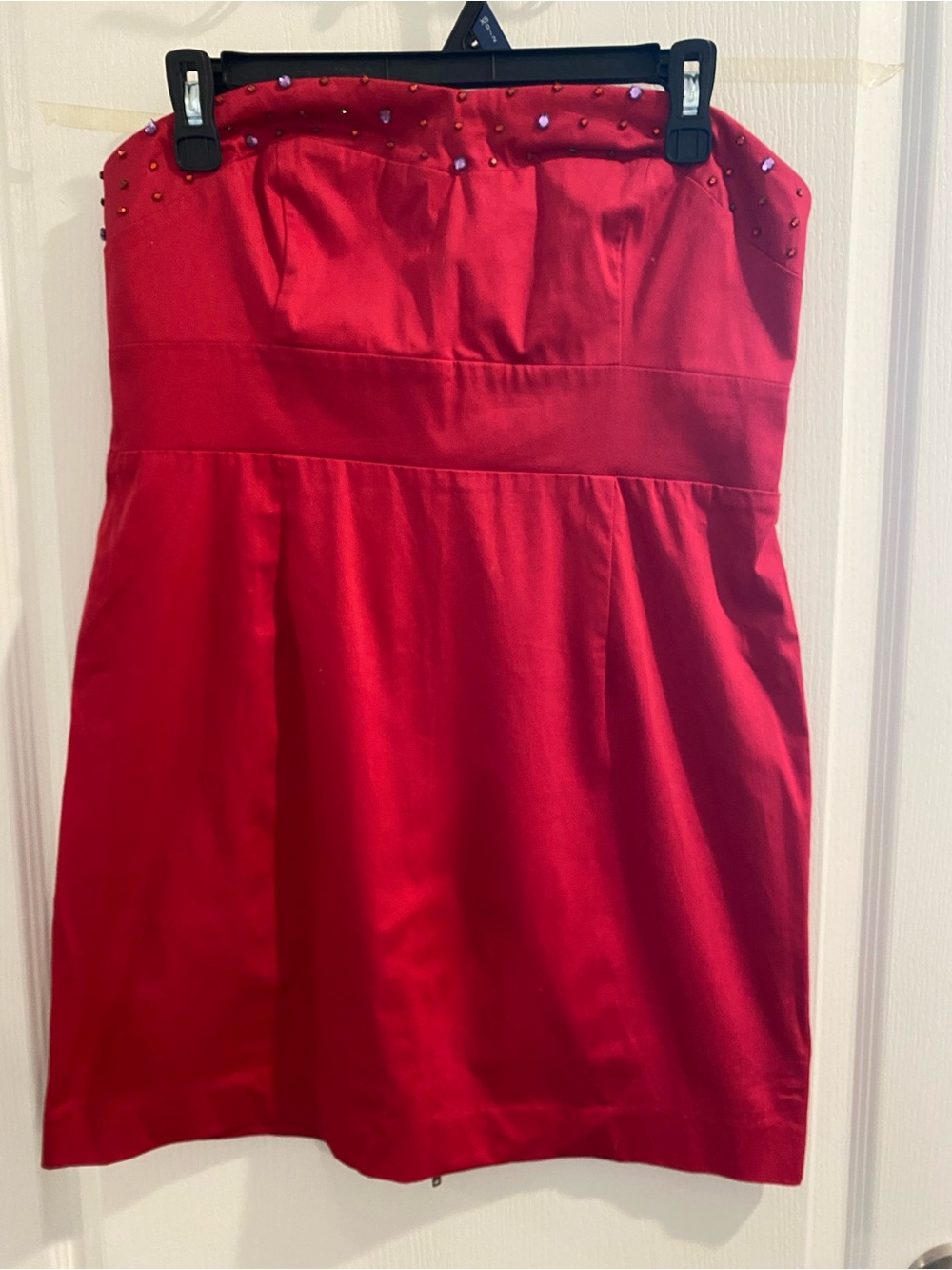 Free People Red Smocked Mini Dress